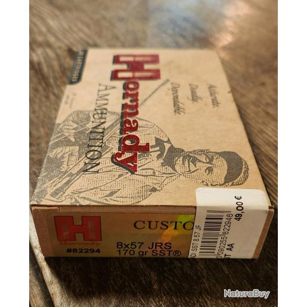 Balles Hornady Custom 8x57 JRS