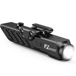 Lampe Tactique Rail Picatinny M-Lok 1700 Lumens Rechargeable Magn&eacute;tique Airsoft Chasse