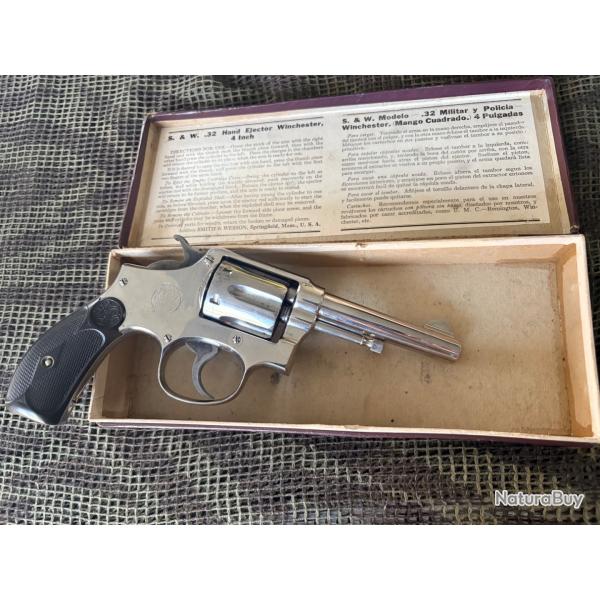 EXCEPTIONNEL REVOLVER SMITH & WESSON MILITARY AND POLICE MDLE 1899 CAL.32-20 WCF