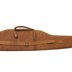 Fourreau carabine en cuir pleine fleur - 117 cm - Bandouli&egrave;re - Int&eacute;rieur matelass&eacute;