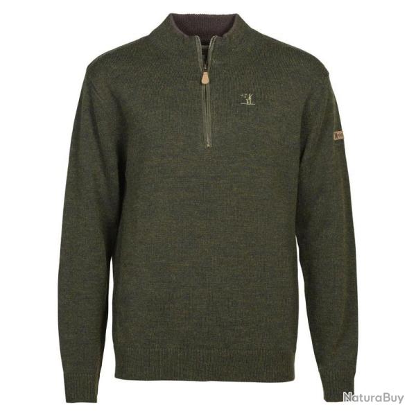 Pull Percussion Islande col chemin� Marron L