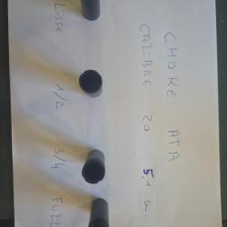 4 Chokes ATA Calibre 20  (Lisse, 1/2, 3/4 et full)