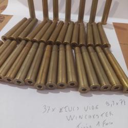37 etuis vides winchester tires 1 fois winchester en 9,3x74