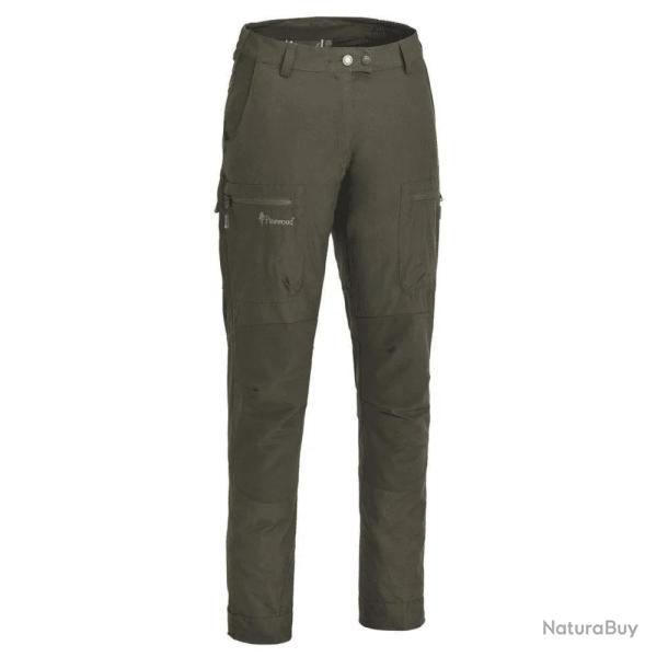 DESTOCKAGE ! Pantalon Caribou TC Lite Olive pour Femme Pinewood