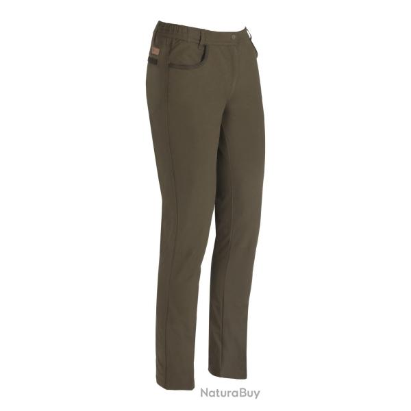 DESTOCKAGE ! Pantalon De Chasse Pour Femme Percussion Savane Hyperstretch