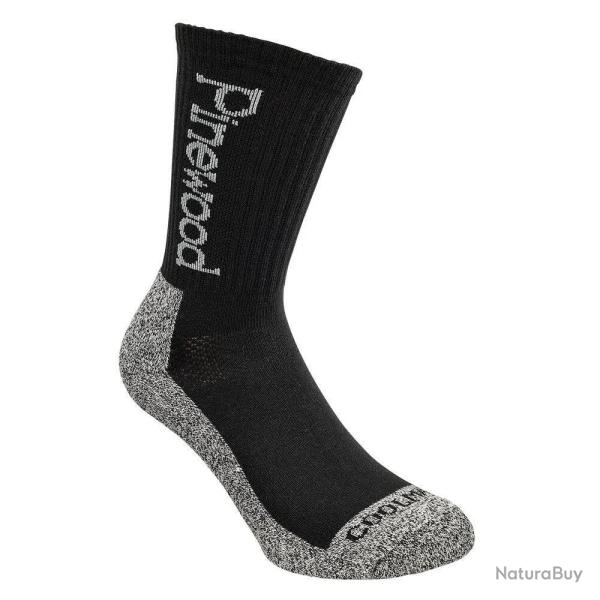 DESTOCKAGE ! Chaussettes Coolmax Confort Noires Pinewood - 40-42