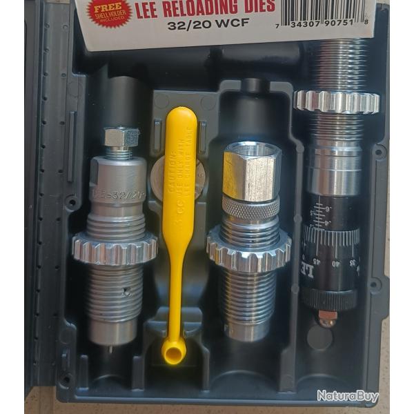 Jeu d'outils Lee calibre 32/20 winchester avec si�geur microm�trique 90751