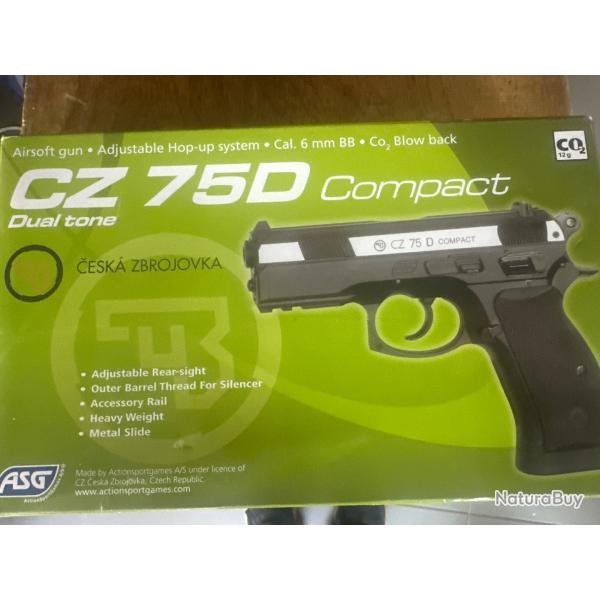 Cz75 D dual tr�ne airsoft co2 6mm