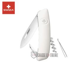 Couteau SWIZA D01 6 Fonctions Blanc