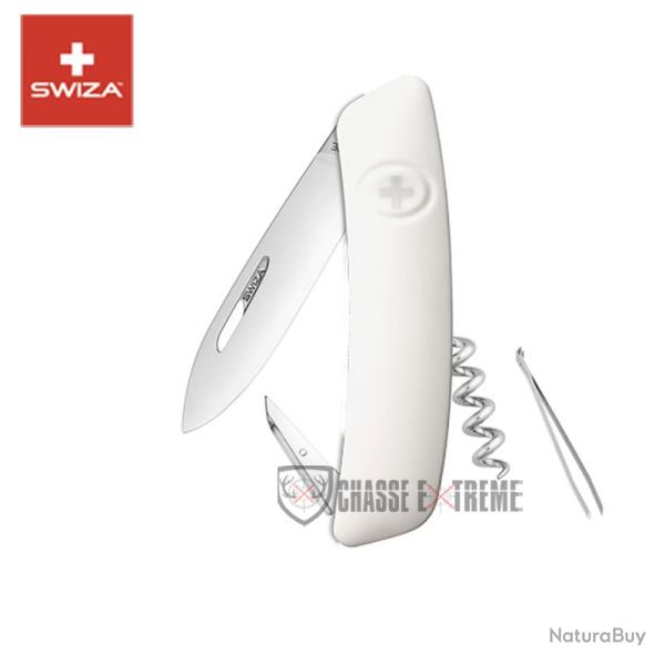 Couteau SWIZA D01 6 Fonctions Blanc