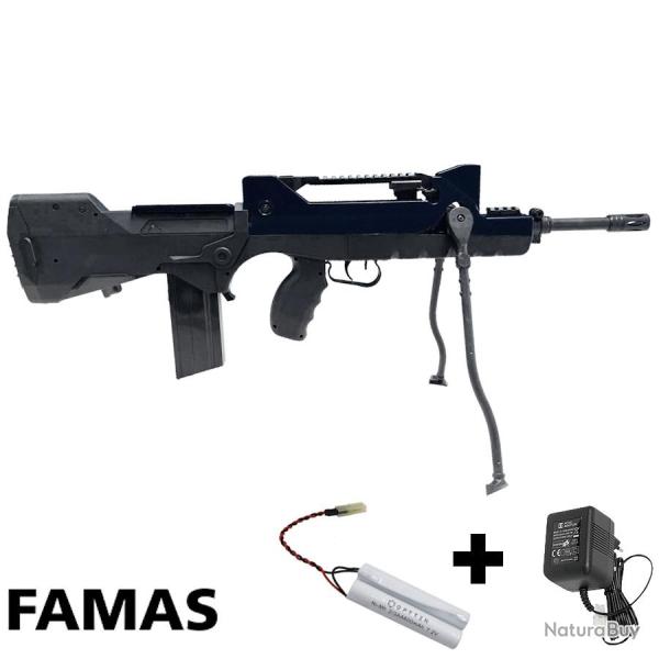 Cybergun airsoft FAMAS Valo LPAEG Black - Fusil d'assaut �lectrique