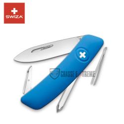 Couteau SWIZA D02 6 Fonctions Bleu
