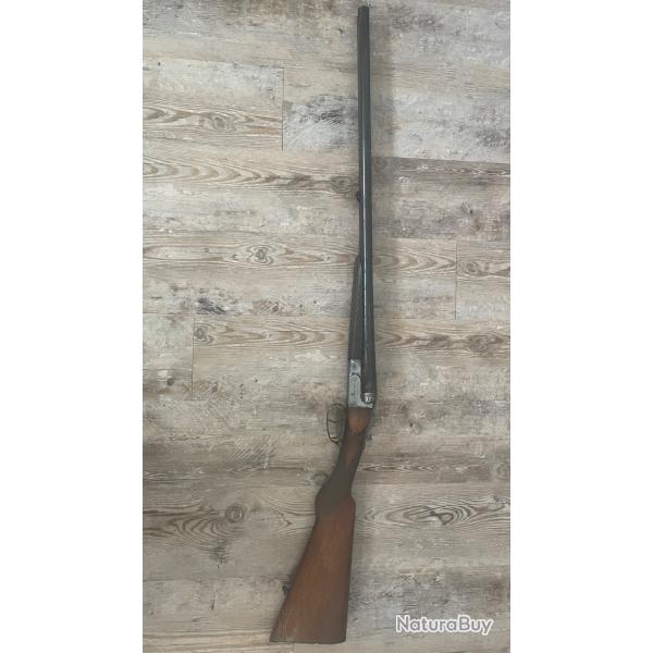 Vente d'un fusil � canons juxtapos�s Saint-Etienne BRUN LATRIGE 12/65
