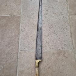 Sabre ottoman yatogan fin 18eme/19eme siecle lame 60cm