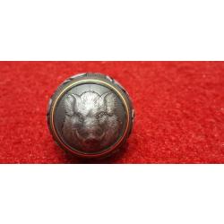 BOULE DE CULASSE de carabine motif sanglier liseret or