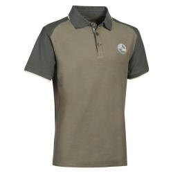 DESTOCKAGE ! Polo de Chasse Prohunt Retriever Col Boutons Kaki Taille 2XL
