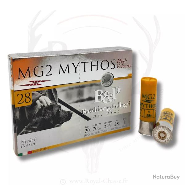 10 cartouches MG2 MYTHOS 28 HV Cal.20 28G BJ B&P 06