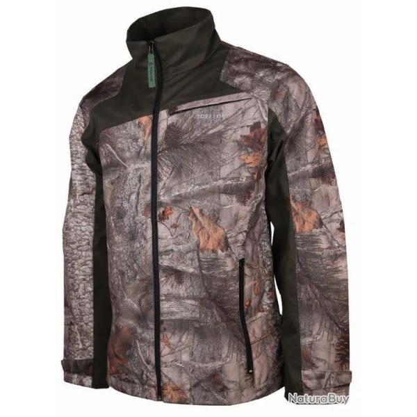 DESTOCKAGE ! Veste De Chasse Enfant Treeland Oxford Maquisard Camo Forest
