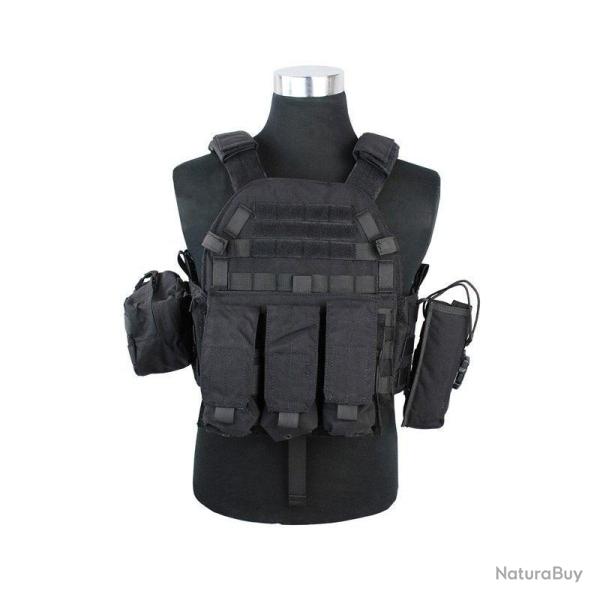 Gilet porte-plaques TACTICAL OPS 6094 Noir