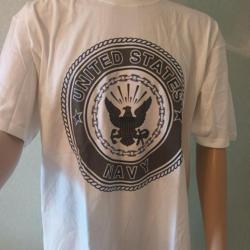 ENCHERE VERITABLE TEE SHIRT US NAVY 3M FABRIQUE AUX USA TAILLE XL ET XXL