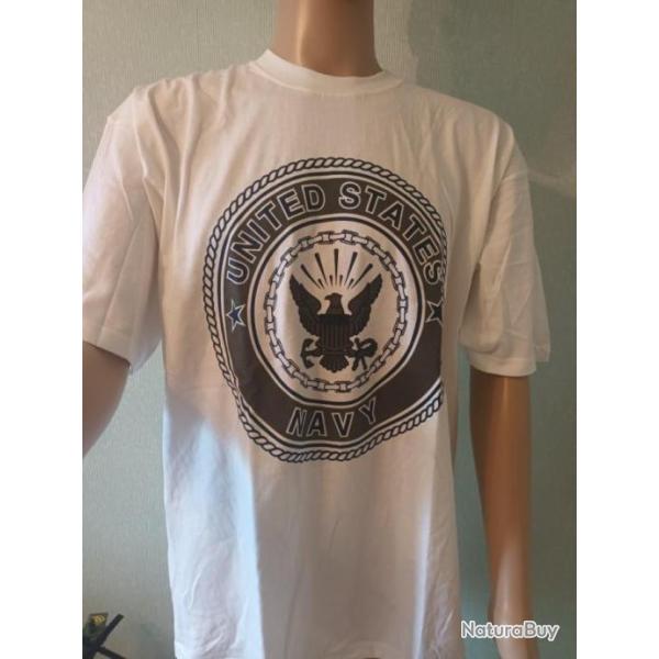 ENCHERE VERITABLE TEE SHIRT US NAVY 3M FABRIQUE AUX USA TAILLE XL ET XXL