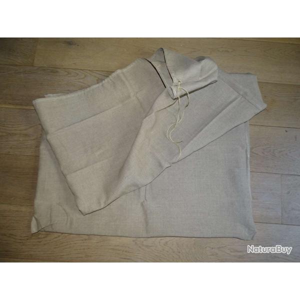 SAC en lin arm�e fran�aise 1940/50 mati�re premi�re couture et cr�ation 150x75 cm .