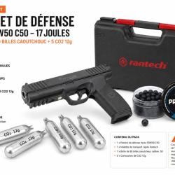 PISTOLET PDW50 C50 PACK COMPLET