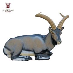 Bouquetin ib&eacute;rique couch&eacute; Cible 3D Ibex - SRT