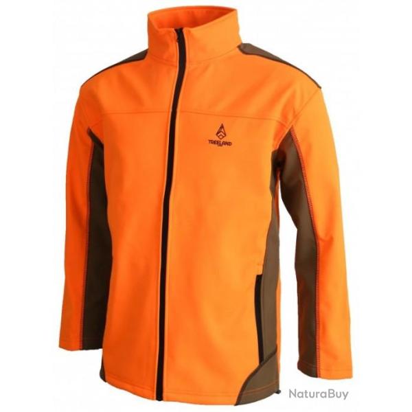 Veste TREELAND Soft Shell d�ferlante Orange 3XL