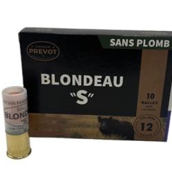 Cartouches &agrave; Balles Prevot Calibre 12 BLONDEAU "S" Sous Calibr&eacute;e 23g