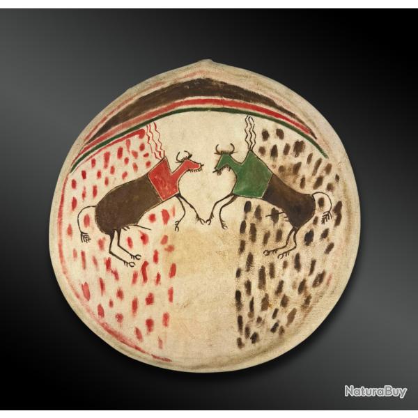 BOUCLIER - Indiens Dakota ou Cheyennes, Sioux, r�gion des Plaines, Am�rique du Nord