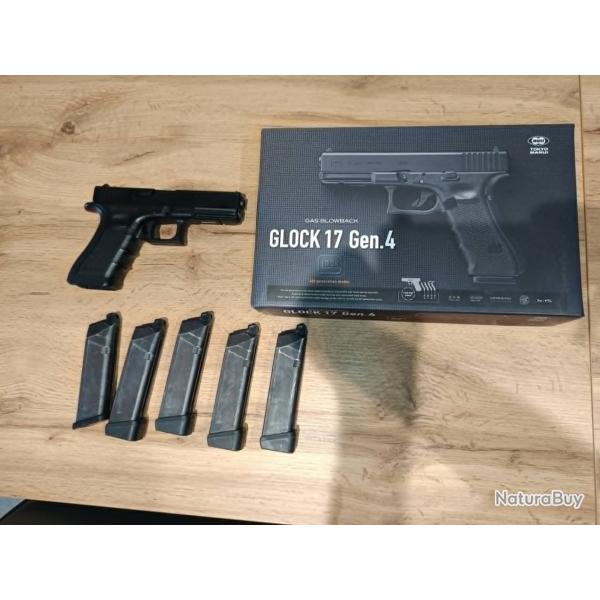 Glock 17 gen 4 marui +5 chargeurs