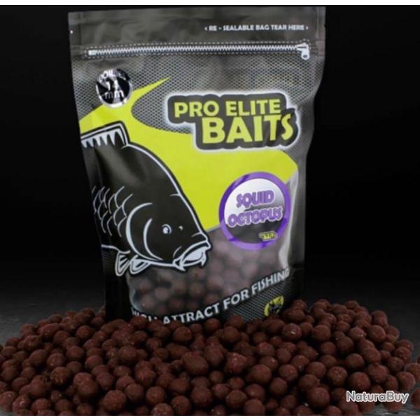 Bouillettes Pro elite baits squid octopus 24mm 3,5kg