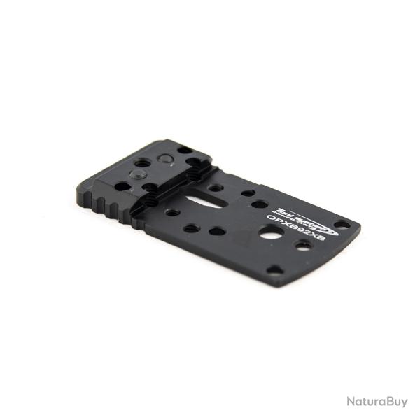 TONI SYSTEM | Plaque de montage | Queue d'aronde | BERETTA 92X Performance | Empreinte Holosun RMR