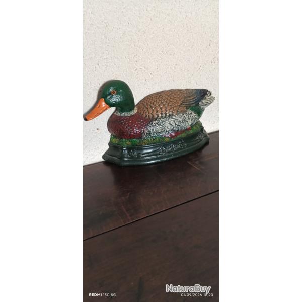 TRES BEAU CANARD COLVERT EN FONTE