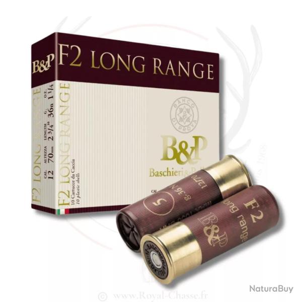 25 cartouches F2 Long Range Cal.12 36G BJ B&P 04