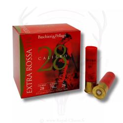 25 cartouches EXTRA ROSSA 28 HV CAL.28 26G BJ B&P 7.5
