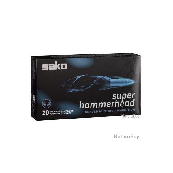 Cartouches SAKO calibre 308WIN SUPER HAMMERHEAD 180grs 11.7g x20