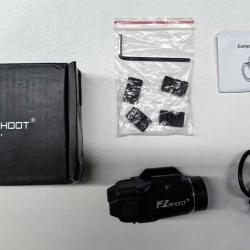 Lampe Compacte 500 Lumens Rail Picatinny Gl Usage Nocturne Double Commande Fzshoot