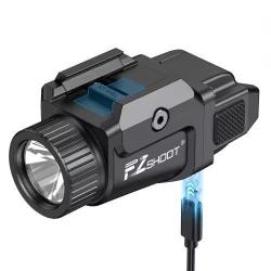 Lampe LED Fzshoot 500 Lumens Montage Picatinny Gl Lumi&egrave;re Stable Mode Stroboscopique