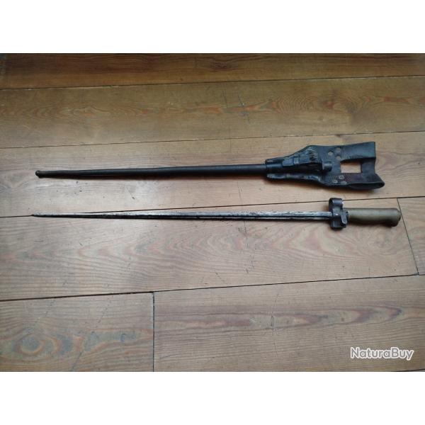 Ba�onnette lebel 1886 mono matricule