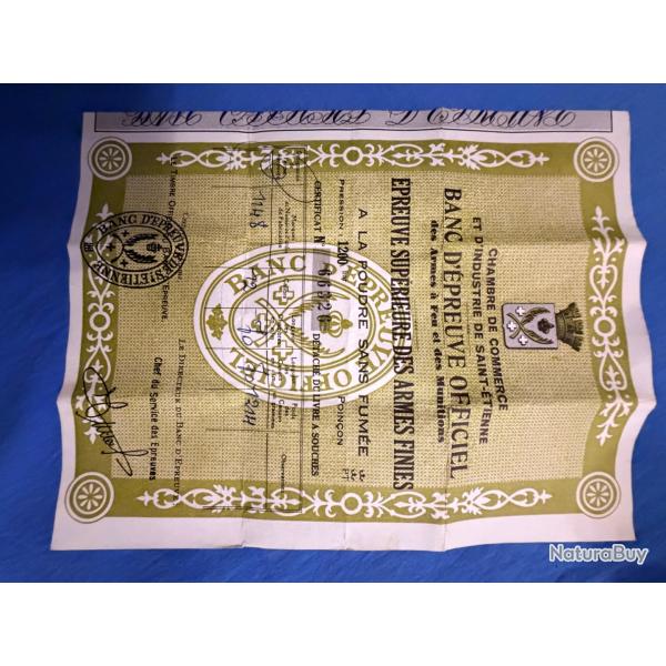 Fusil artisan Saint �tienne Perrin