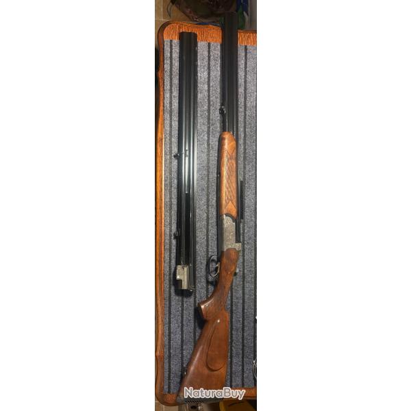 fusil superpose mixte zoli 12/70 9.3x74r Et 12/12