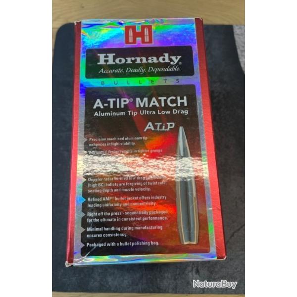 Ogives 6.5mm .264 135 gr A-TIP Match x 100 Hornady 26179