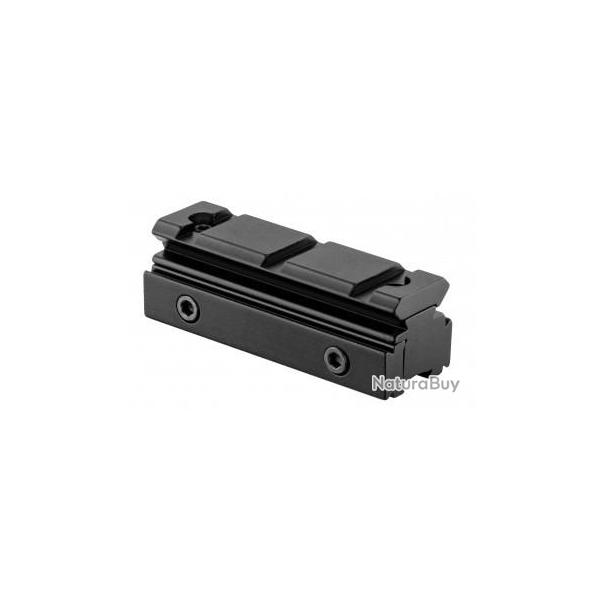 Rail adaptateur 11mm vers 20mm 3 slots