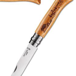 Couteau Opinel N&deg;08 Chasse Grav&eacute;