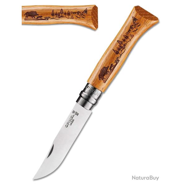 Couteau Opinel N�08 Chasse Grav�