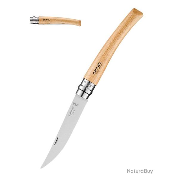 Couteau Opinel Effil� N�10 H�tre - Lame Inox