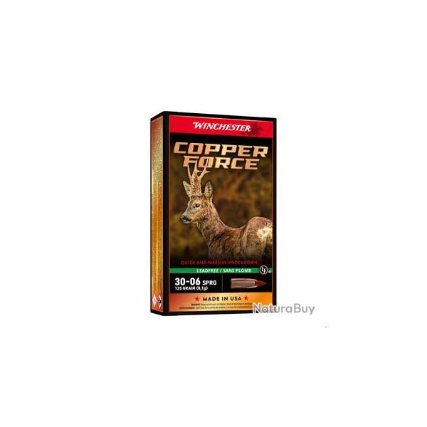 BALLES 30-06SPR COOPER FORCE LEAD FREE 125GR X20
