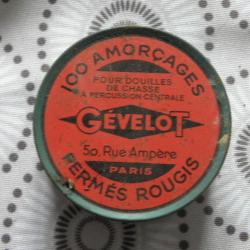 ancienne boite d amorces g&eacute;velot